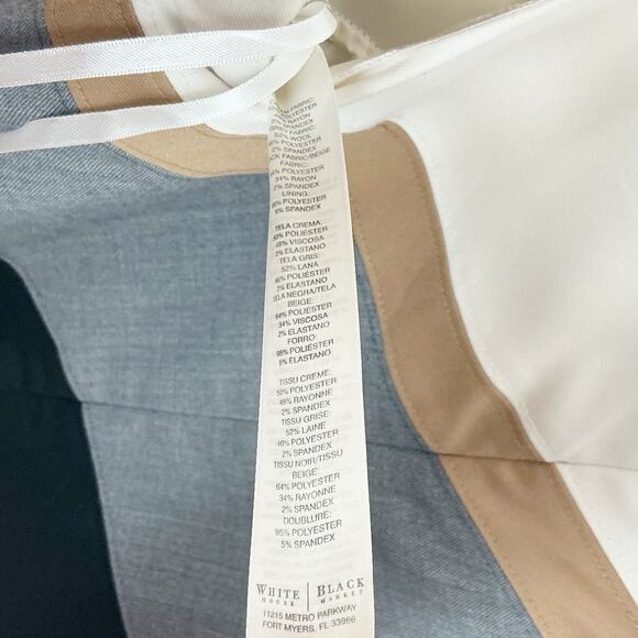 White House Black Market WHBM Womens Sheath Dress Diagonal Stripe Sleeveless 10 - Picture 7 of 7